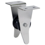 WHITECAP PLATFORM ANCHOR ROLLER 3" LONG 1" LINE SS