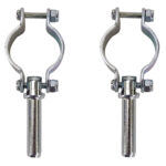 WHITECAP CLAMP-ON OARLOCKS ZINC PLATED