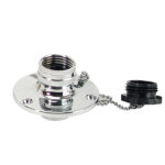 WHITECAP C.P. BRASS INLET 2-3/4" BASE 1-1/2" DEPTH