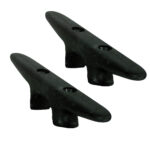 WHITECAP BLACK NYLON CLEAT 6" PAIR