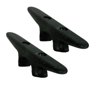 WHITECAP BLACK NYLON CLEAT 6" PAIR
