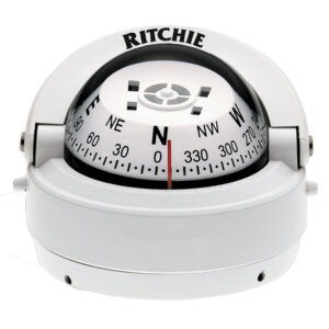 RITCHIE S-53W EXPLORER COMPASS SURFACE MOUNT - WHITE