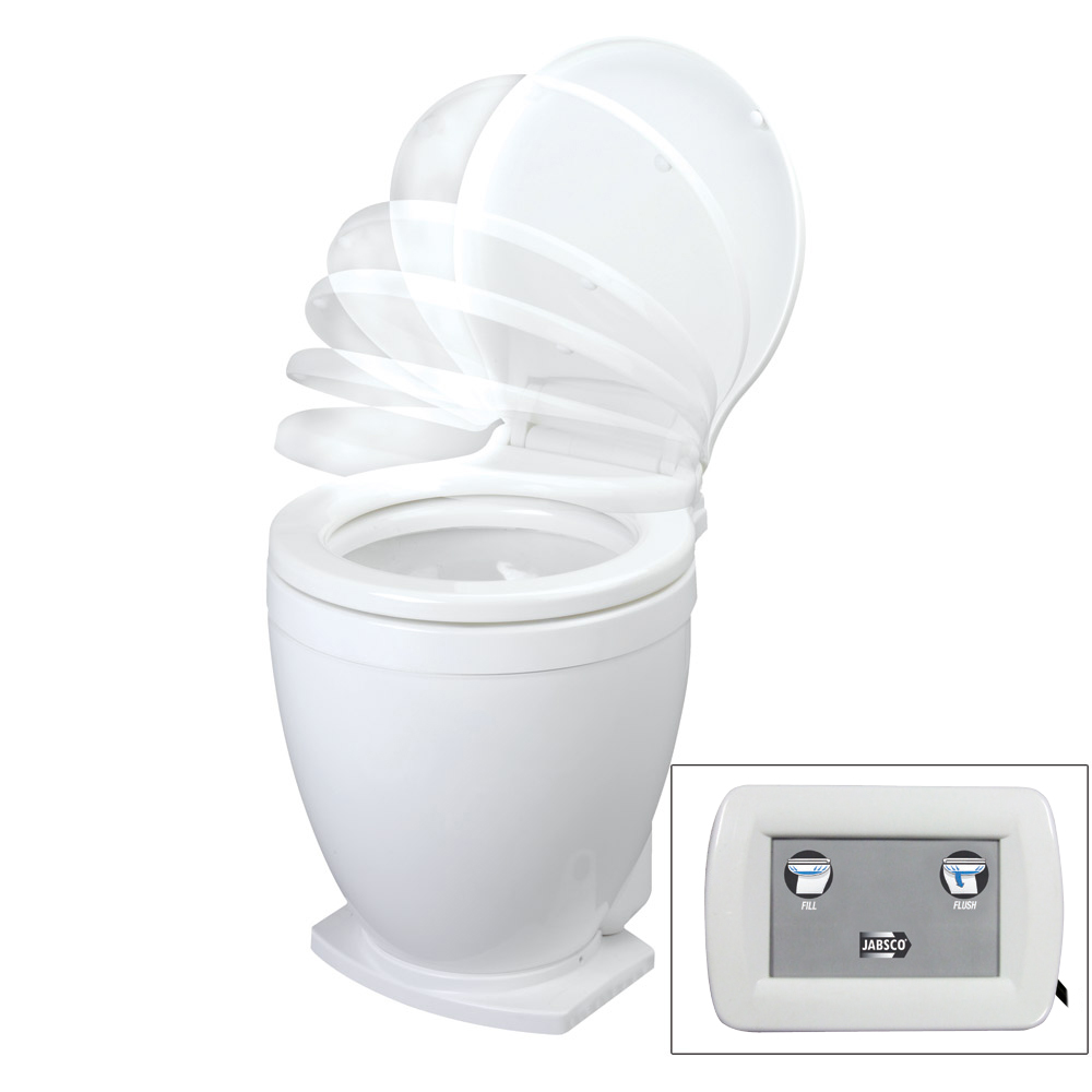 JABSCO LITE FLUSH 12V ELECTRIC TOILET WITH CONTROL PANEL
