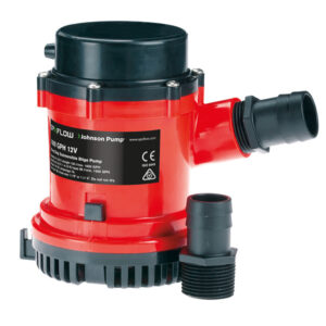 JOHNSON PUMP 1600 GPH BILGE  PUMP 1-1/8" HOSE 12V