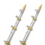 TACO 18' SILVER/GOLD 1-1/2" OUTRIGGER POLES