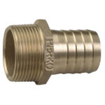 PERKO 1" PIPE TO HOSE ADAPTER STRAIGHT BRONZE