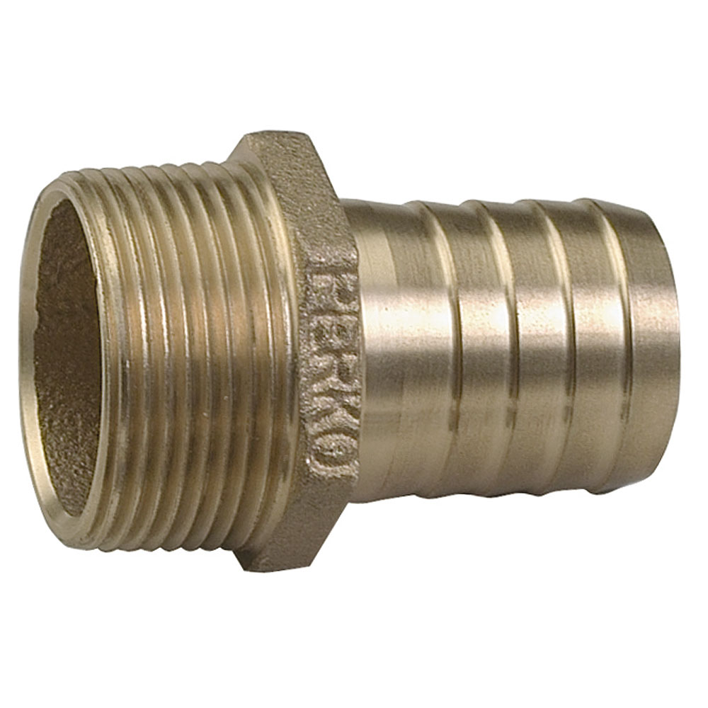 PERKO 2" PIPE TO HOSE ADAPTER STRAIGHT BRONZE