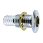 PERKO 1-1/2" THRU-HULL FITTING F/ HOSE CHROME PLATED BRONZE