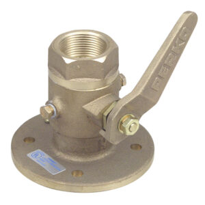 PERKO 1-1/4" SEACOCK BALL VALVE BRONZE