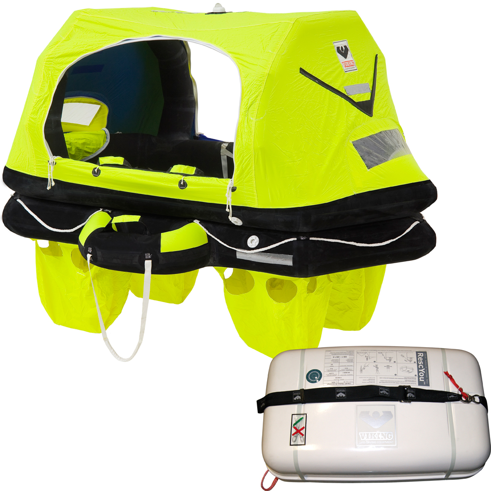 VIKING RESCYOU PRO LIFERAFT 4 PERSON CONTAINER OFFSHORE PACK