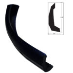 TACO SEMI RIGID RUB RAIL KIT 1 7/8"X30' BLACK