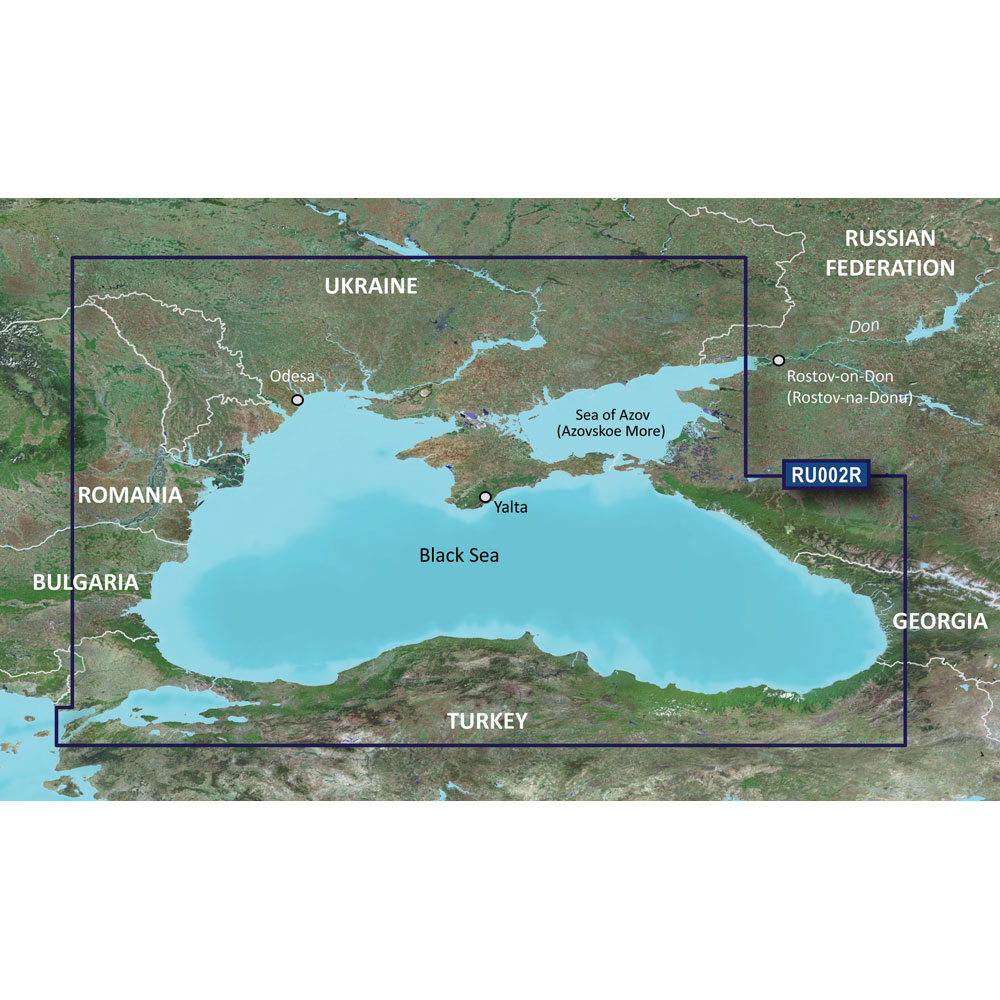 GARMIN VEU063R BLACK SEA AND AZOV SEA BLUECHART G3 VISION