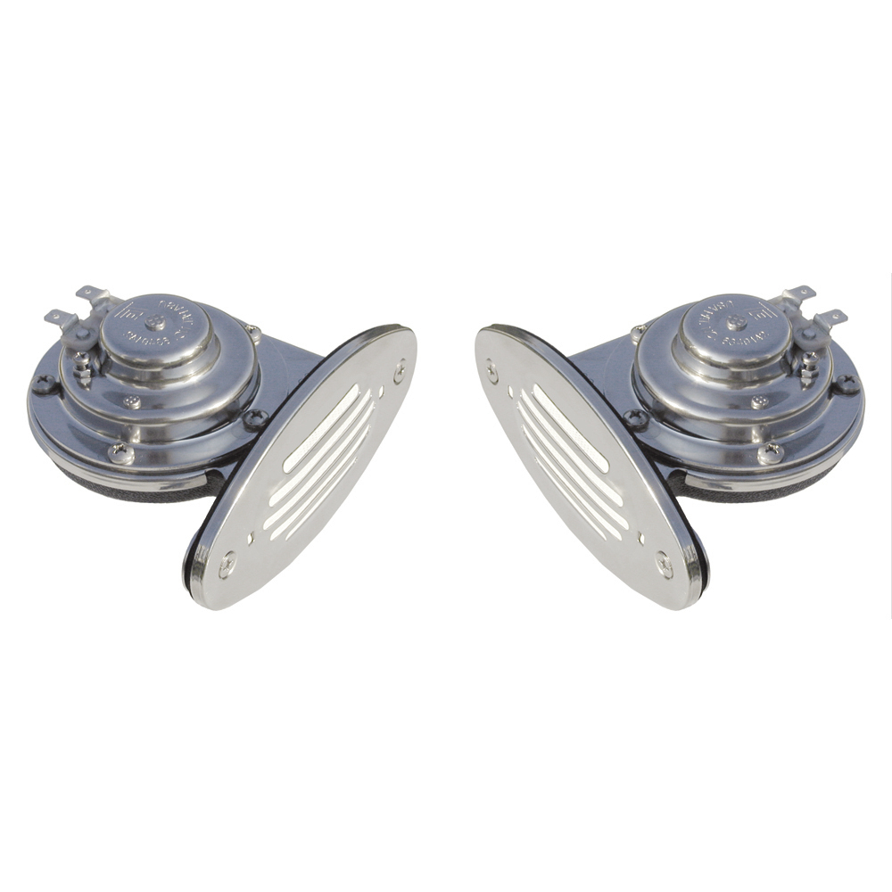 SCHMITT MARINE MINI DUAL DROP IN - HORN W/ SS GRILLS