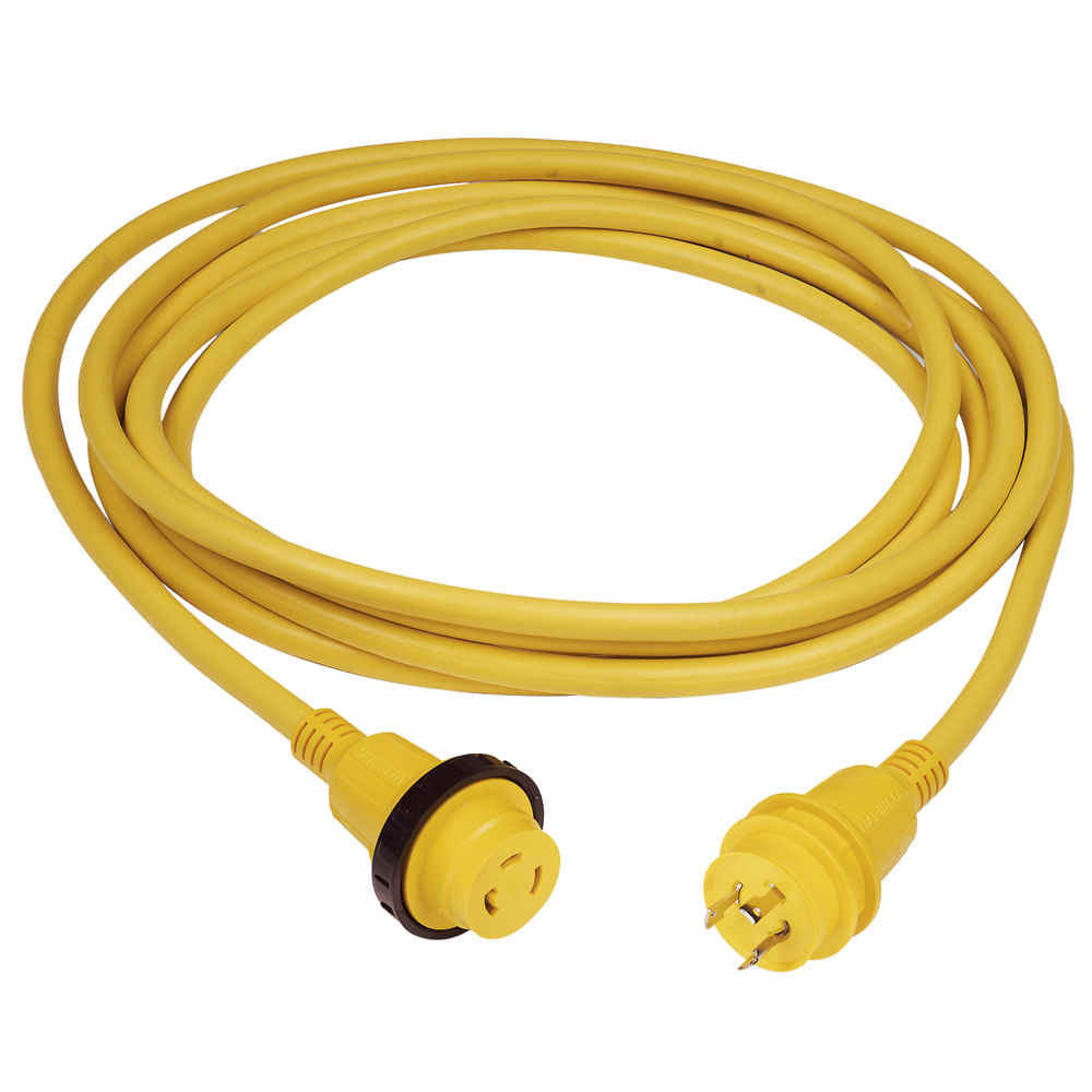 MARINCO 30 AMP POWER CORD PLUS CORDSET WITH POWER-ON LED