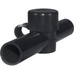 BLUE SEA 4002 CABLE CAP DUAL ENTRY BLACK