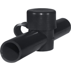 BLUE SEA 4002 CABLE CAP DUAL ENTRY BLACK
