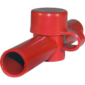 BLUE SEA 4003 CABLE CAP DUAL ENTRY RED