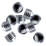 WHITECAP 1/4"-28 THREAD SS SET SCREWS 10 PACK