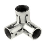 WHITECAP 1" SS 3 WAY CORNER FITTING