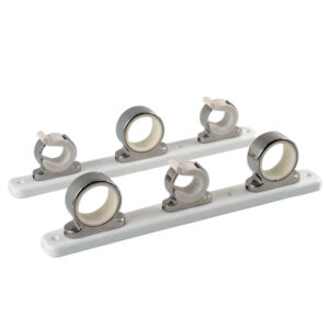 TACO 3 ROD HANGER W/POLY RACK POLISHED SS