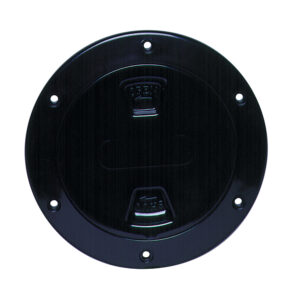 BECKSON 4" SMOOTH CENTER SCREW OUT DECK PLATE BLACK 4.5" CUT