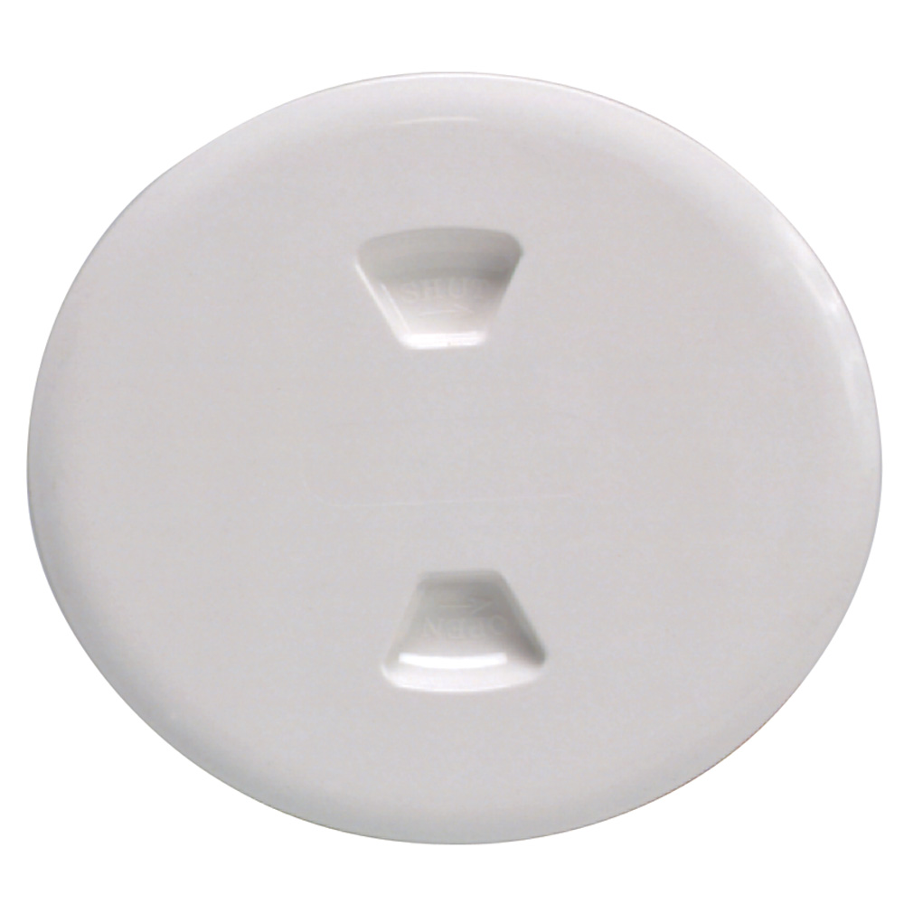 BECKSON 5" TWIST OUT DECK PLATE WHITE 5.5" CUTOUT