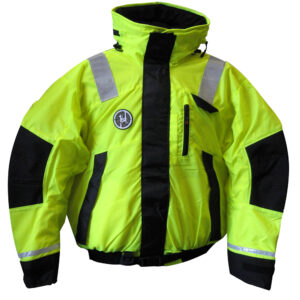 FIRST WATCH HI-VIS FLOTATION BOMBER MED HI-VIS YELLOW