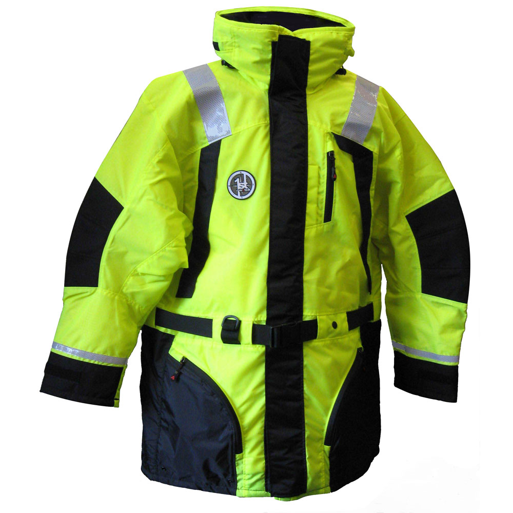 FIRST WATCH HI-VIS FLOTATION COAT MED HI-VIS YELLOW