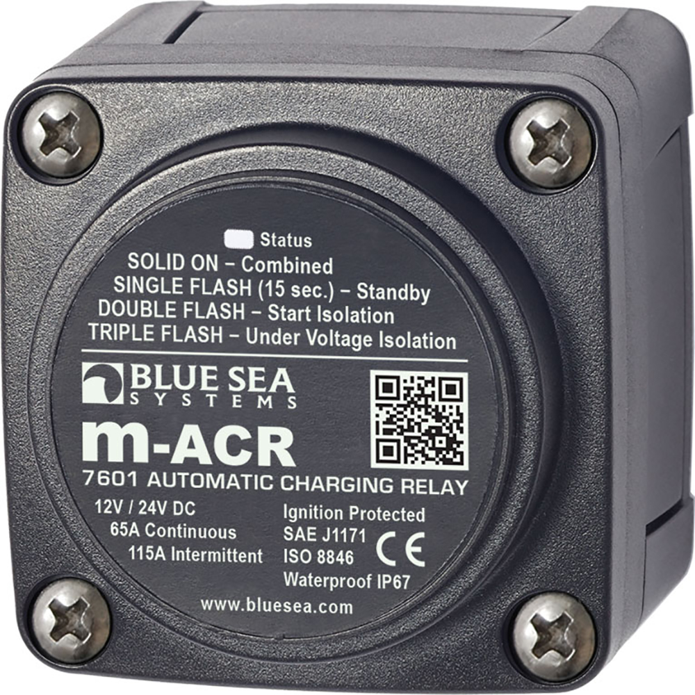BLUE SEA 7601 DC MIN AUTOMATIC CHARGING RELAY 65A - Image 2