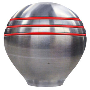 SCHMITT MARINE THROTTLE KNOB RED 1.5 " GROOVED