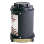 PERKO BLK PLASTIC WHITE STERN  LIGHT WITH GRAY TINTED LENS