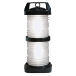 PERKO BLACK PLASTIC WHITE MAST HEAD DOUBLE LIGHT 24V, 120V