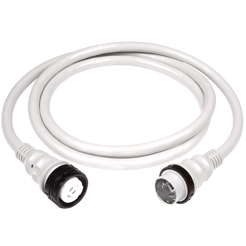 MARINCO 50AMP 125/250V SHORE POWER CABLE 50' WHITE