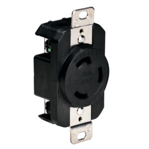 MARINCO 305CRRB 125V 30 AMP LOCKING RECEPTACLE BLACK