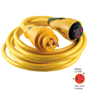 MARINCO CS30-25 EEL SHOREPOWER CORDSET 30A 125V 25' YELLOW