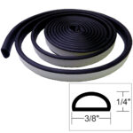 TACO 1/4" X 3/8" WEATHER SEAL BLACK 10'