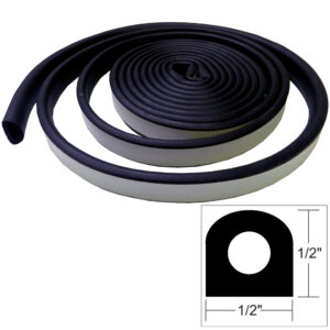 TACO 1/2" X 1/2" WEATHER SEAL BLACK 10'