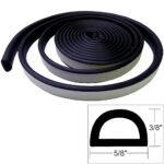 TACO 3/8" X 5/8" WEATHER SEAL BLACK 10'