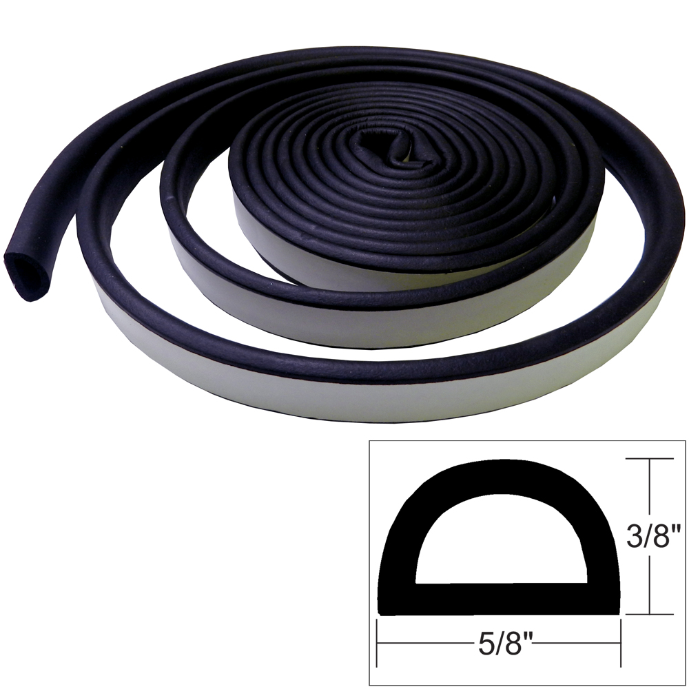 TACO 3/8" X 5/8" WEATHER SEAL BLACK 10'