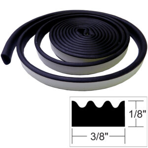 TACO 1/8" X 3/8" WEATHER SEAL BLACK 10'