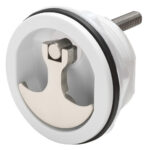 WHITECAP COMPRESSION HANDLE NYLON SS/WHITE NON LOCKING
