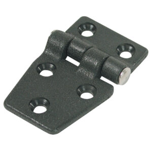 WHITECAP SHORTSIDED DOOR HINGE 1-3/8" X 2-1/4" BLACK NYLON