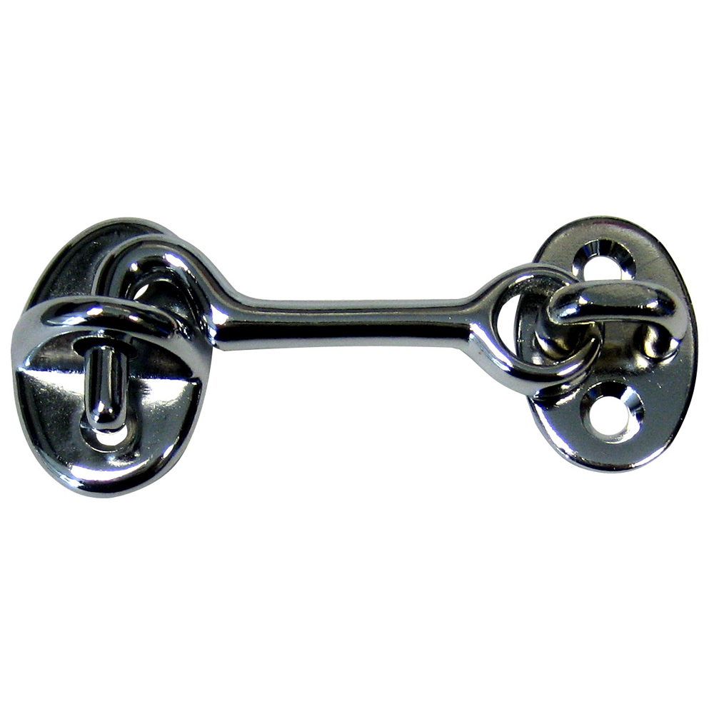 WHITECAP CABIN DOOR HOOK 2" CP/BRASS