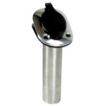 WHITECAP 30 DEG 304 SS FLUSH MOUNT ROD HOLDER 9-1/4"