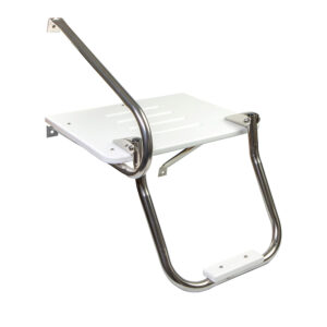 WHITECAP WHITE POLY SWIM PLATFORM W/ LADDER F/ OUTBOARD