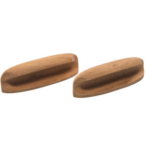 WHITECAP TEAK OVAL DRAWER PULL 4"L 2 PACK
