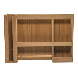 WHITECAP TEAK DISH/CUP/PAPER TOWEL RACK