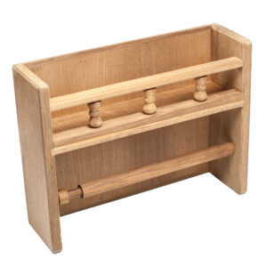 WHITECAP TEAK PAPER TOWEL RACK W/ SPICE RACK