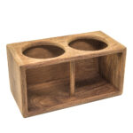 WHITECAP TEAK 2-DRINK RACK