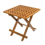 WHITECAP TEAK GRATE TOP FOLD-AWAY TABLE